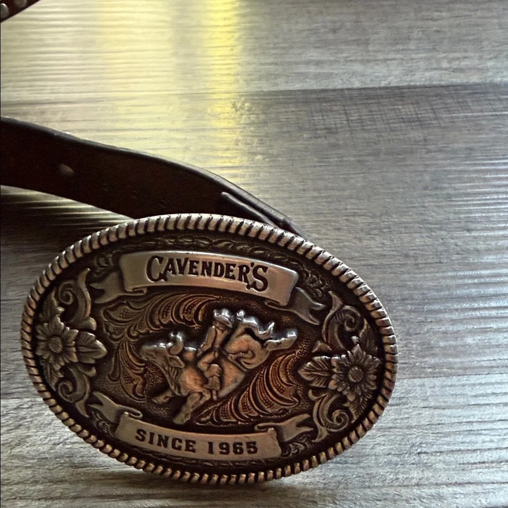 Nocona Bronze-Toned Cavender's Rodeo Belt Buckle